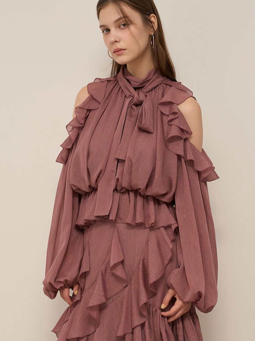 SNIDEL「シフォンボリュームブラウス」|シャツ・ブラウス|