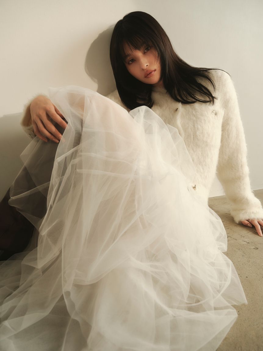 FRAY I.D「チュールアシメティアードスカート」|スカート|