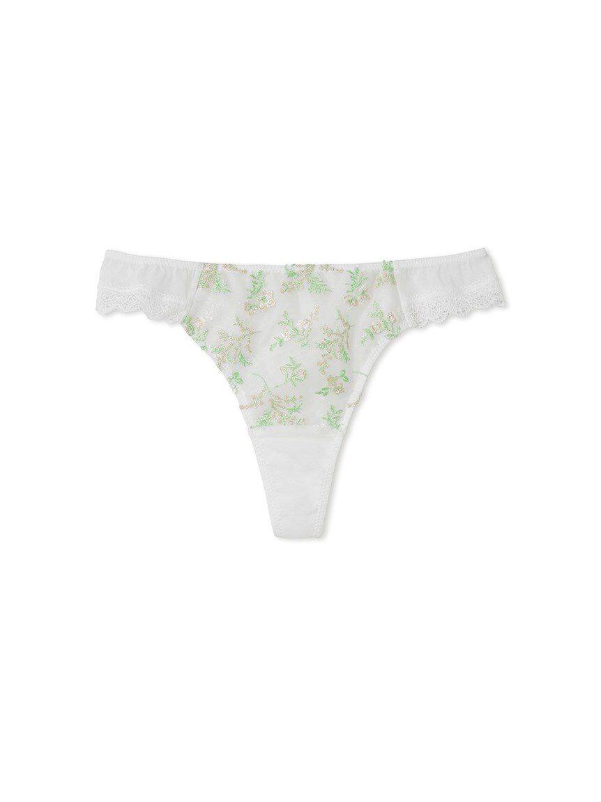 LILY BROWN Lingerie「【LILY BROWN Lingerie】ミモザ エンブロイダリーレース ソング」|インナー|WHT