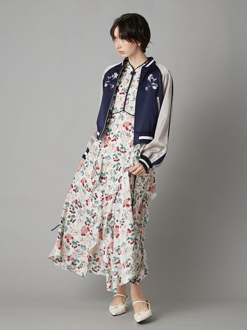 LILY BROWN「【LILY BROWN&times;KEITA MARUYAMA】ボタニカルチェリー柄ワンピース」|ワンピース|