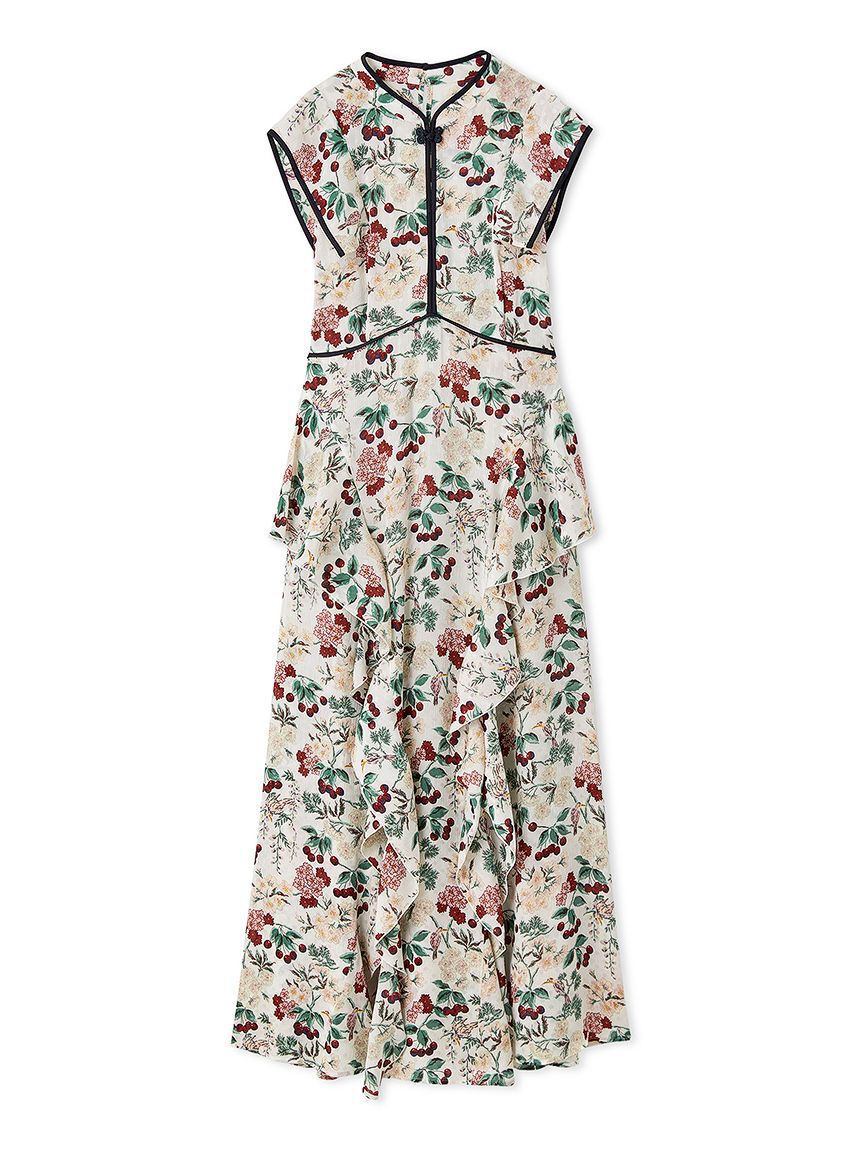 LILY BROWN「【LILY BROWN&times;KEITA MARUYAMA】ボタニカルチェリー柄ワンピース」|ワンピース|