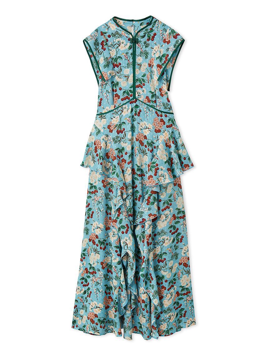 LILY BROWN「【LILY BROWN&times;KEITA MARUYAMA】ボタニカルチェリー柄ワンピース」|ワンピース|