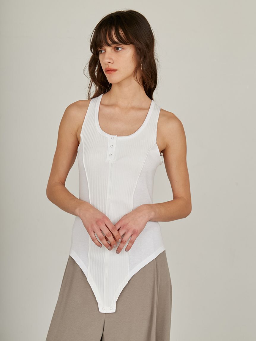 styling/「【セットアイテム対応】メローカットボディスーツ」|Tシャツ・カットソー|WHT