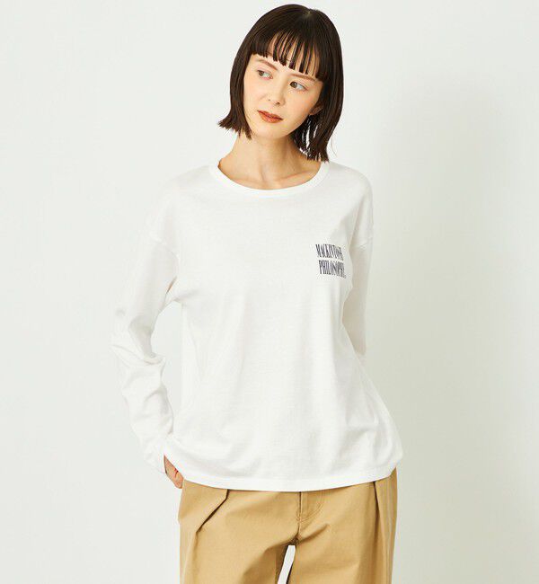MACKINTOSH PHILOSOPHY「GREY LABEL SHARPLOGO ロングスリーブTシャツ」|Tシャツ・カットソー|ホワイト