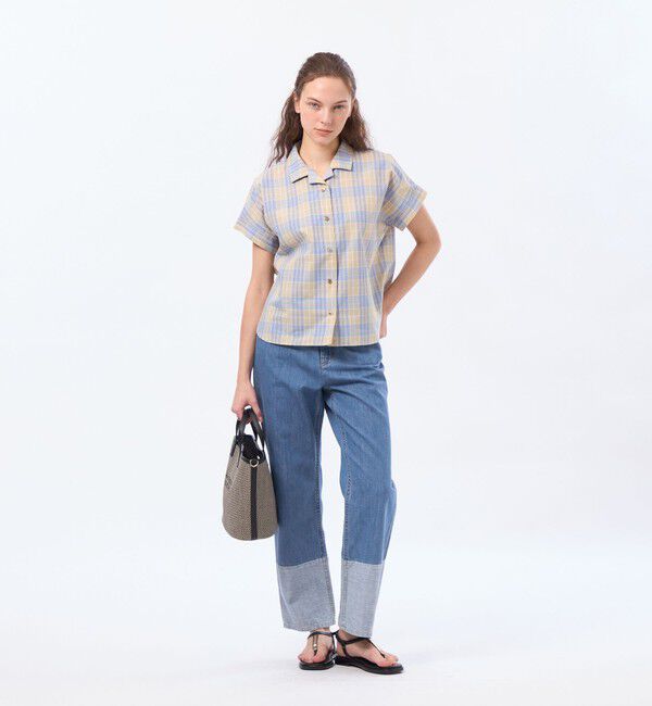 MACKINTOSH PHILOSOPHY「コットンリネンカラーブロックデニム」|デニム|