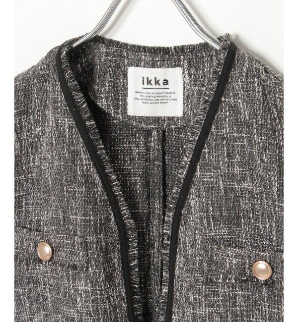 ikka「ツイードベスト」|ダウンベスト・ベスト|