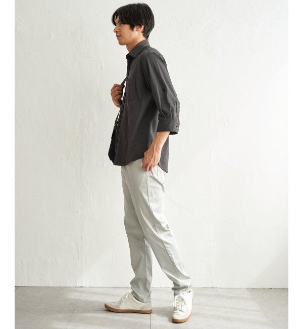 ikka「冷感鹿の子袖2wayスイスカラーシャツ」|シャツ・ブラウス|