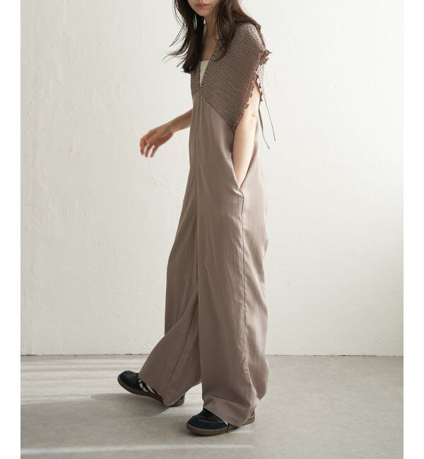 VENCE share style「シャーリングオールインワン」|オールインワン|グレージュ