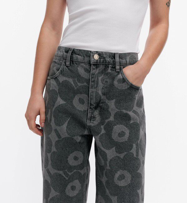 Marimekko「Maridenim Barrel Unikko ジーンズ」|チノ|