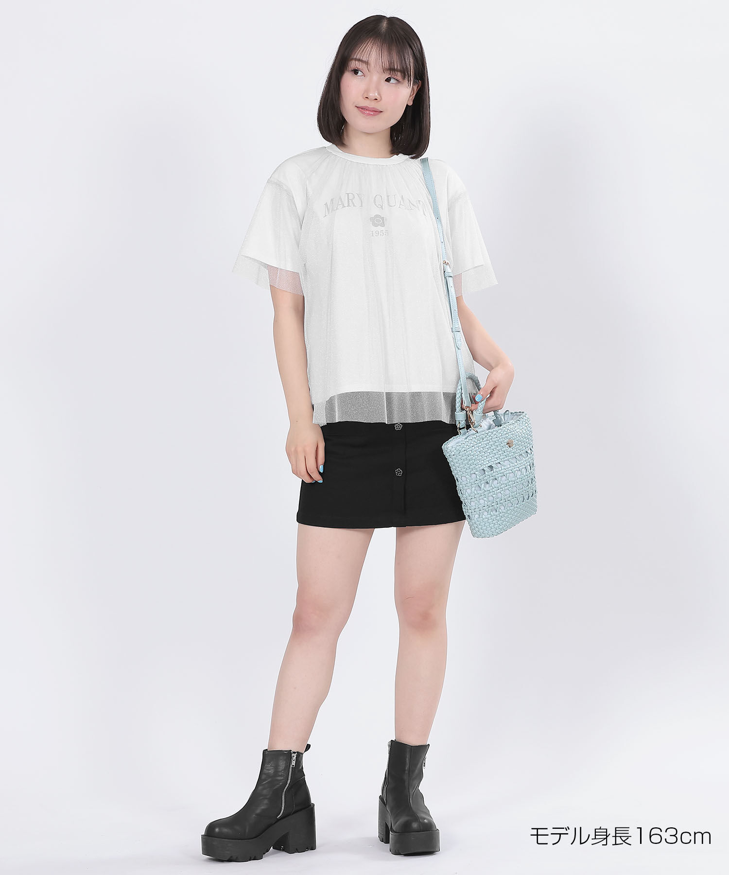 MARY QUANT「エポデイジーボタンデニムミニ スカート」|スカート|