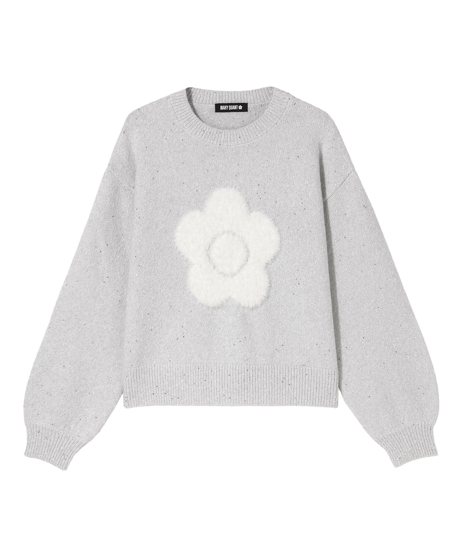 MARY QUANT「ファーデイジーラメニット プルオーバー」|ニット・セーター|