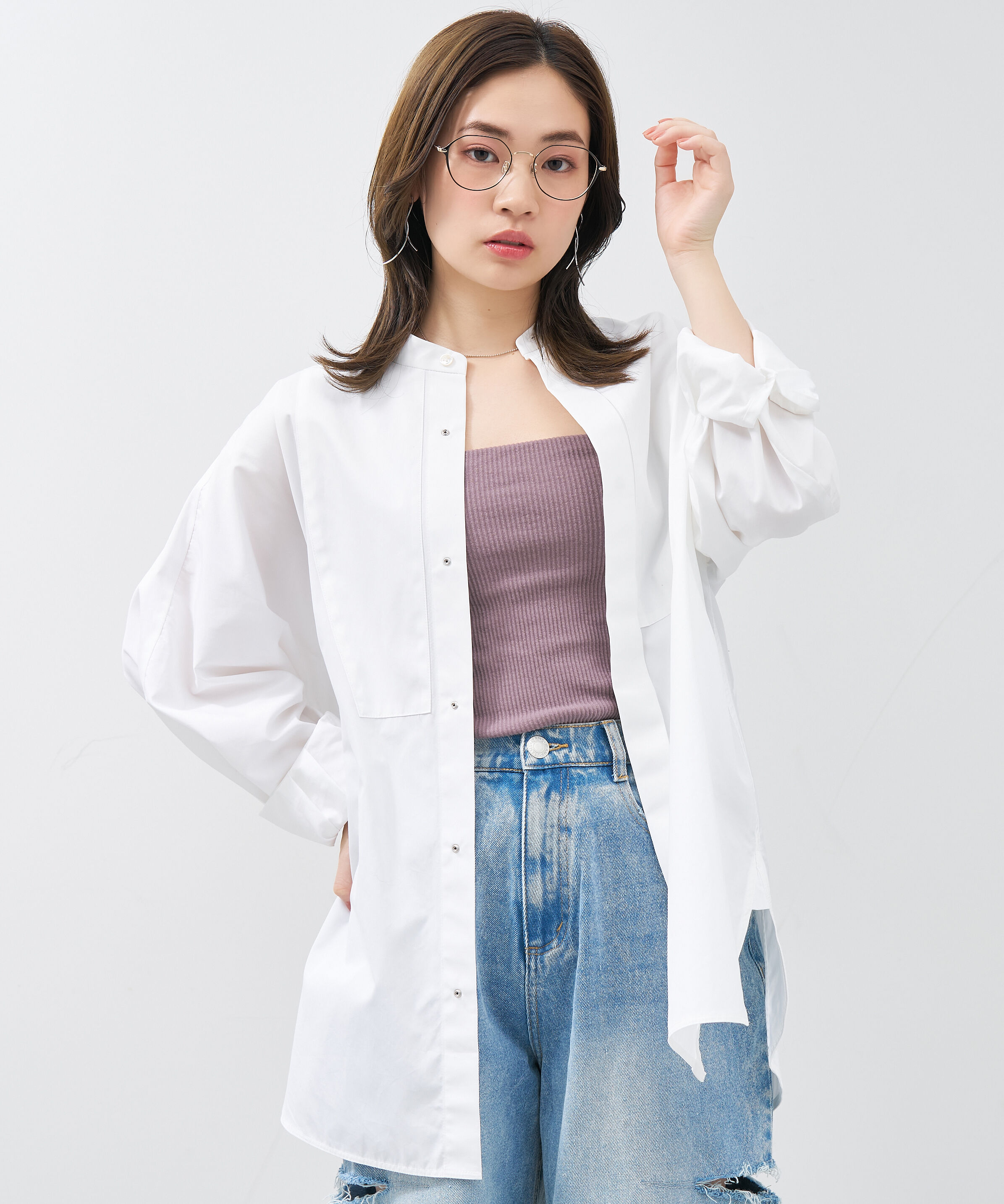  「ウェリントン クラウンパント 華奢なラインで大人可愛いメガネ 大きめサイズ 小顔 メタル レンズ交換券付き」|メガネ|