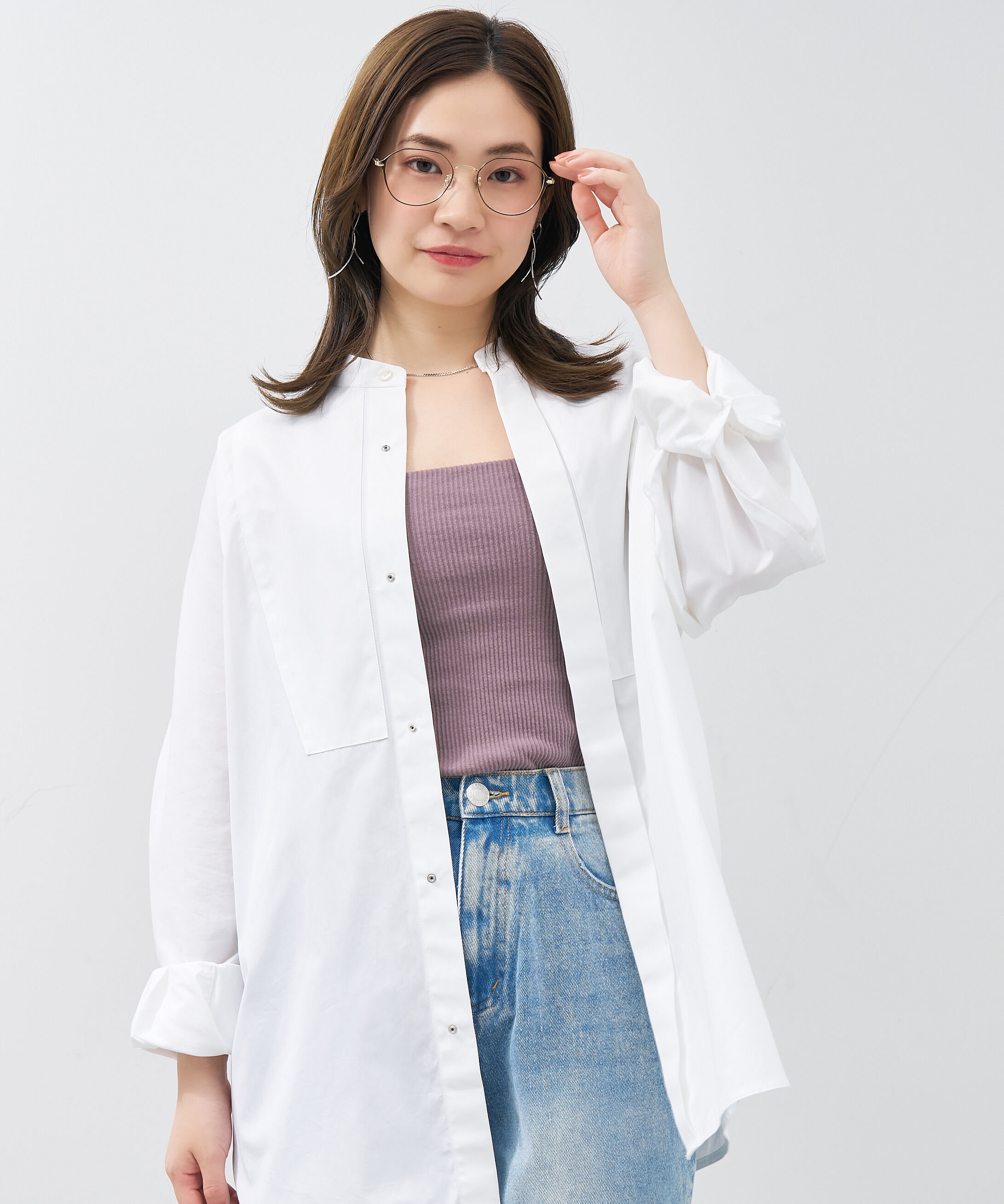  「ウェリントン クラウンパント 華奢なラインで大人可愛いメガネ 大きめサイズ 小顔 メタル レンズ交換券付き」|メガネ|