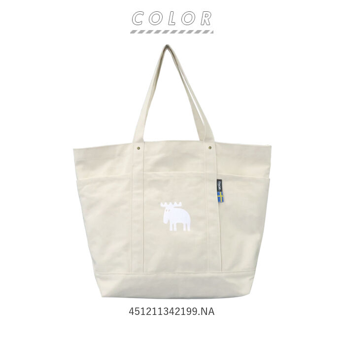 moz「moz トートバッグ 通販 帆布 black ブランド モズ おしゃれ ll サイズ 布」|トートバッグ|