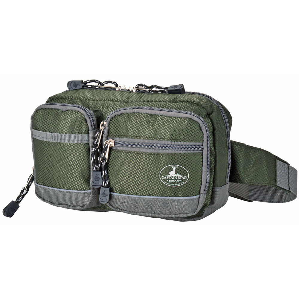 BACKYARD FAMILY「キャプテンスタッグ ウエストバッグ 通販 ウエストポーチ ヒップバッグ ウエストバック」|その他|グリーン1