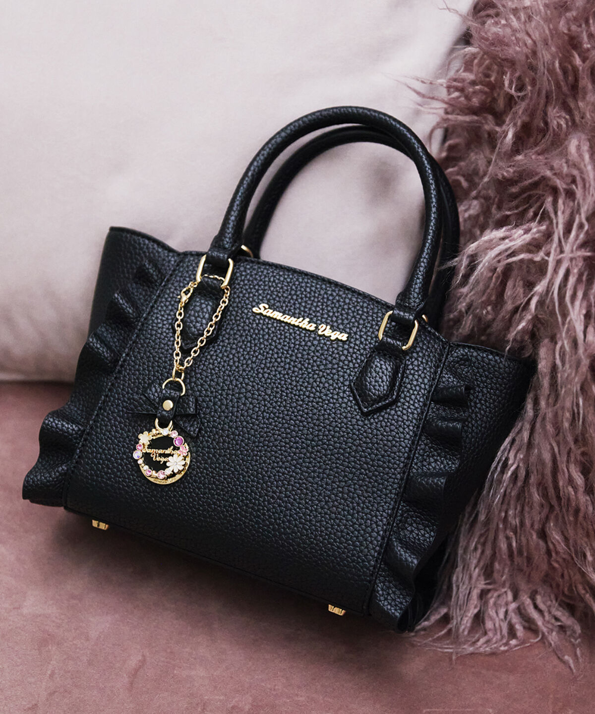 Samantha Vega「ミニフラッター」|ショルダー・メッセンジャー|ブラック