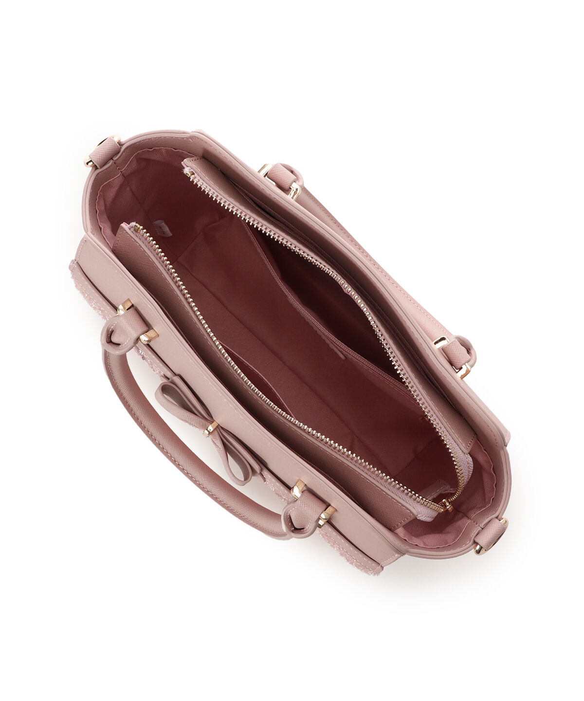 Samantha Vega「ツイードアクセントリボンハンドバッグ」|ハンドバッグ|