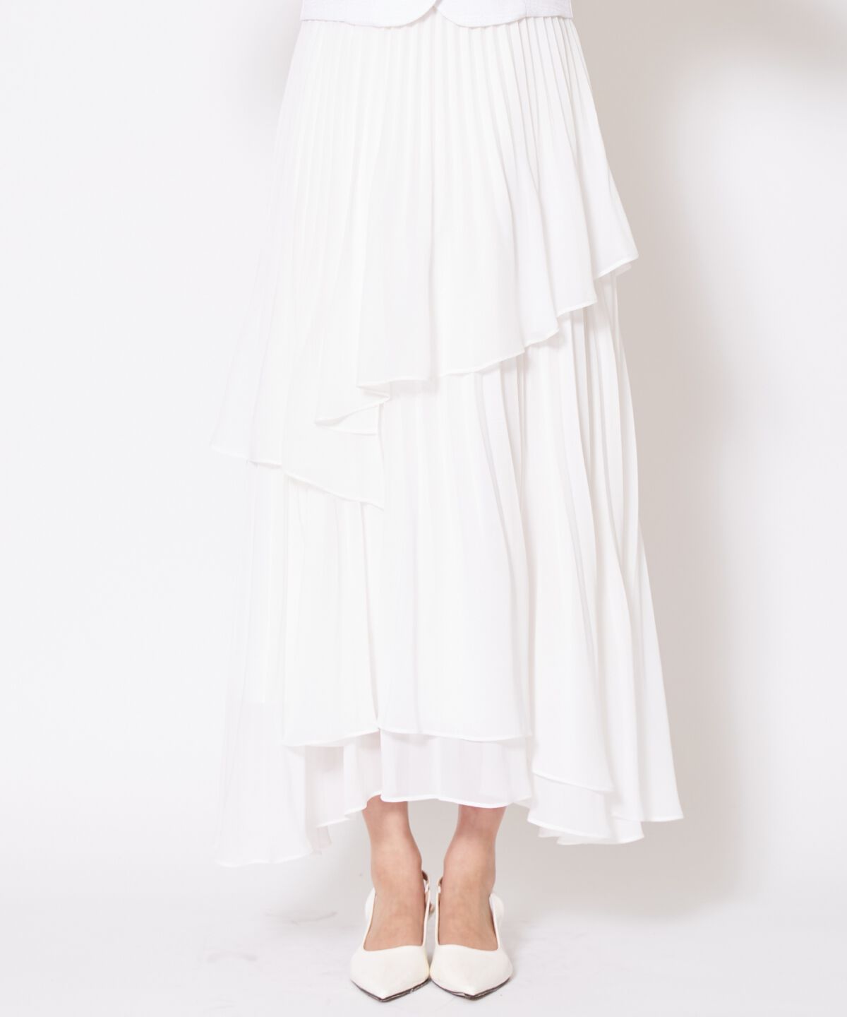 アンドクチュール「ツイードジャケットドッキングワンピース」|ワンピース|