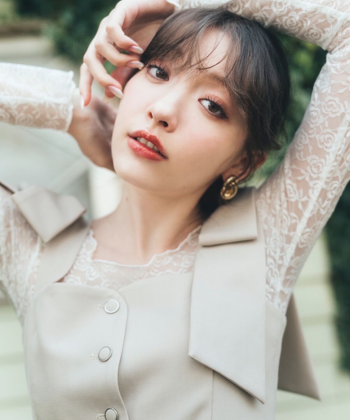 REDYAZEL「リボンショルダービスチェ」|キャミソール|