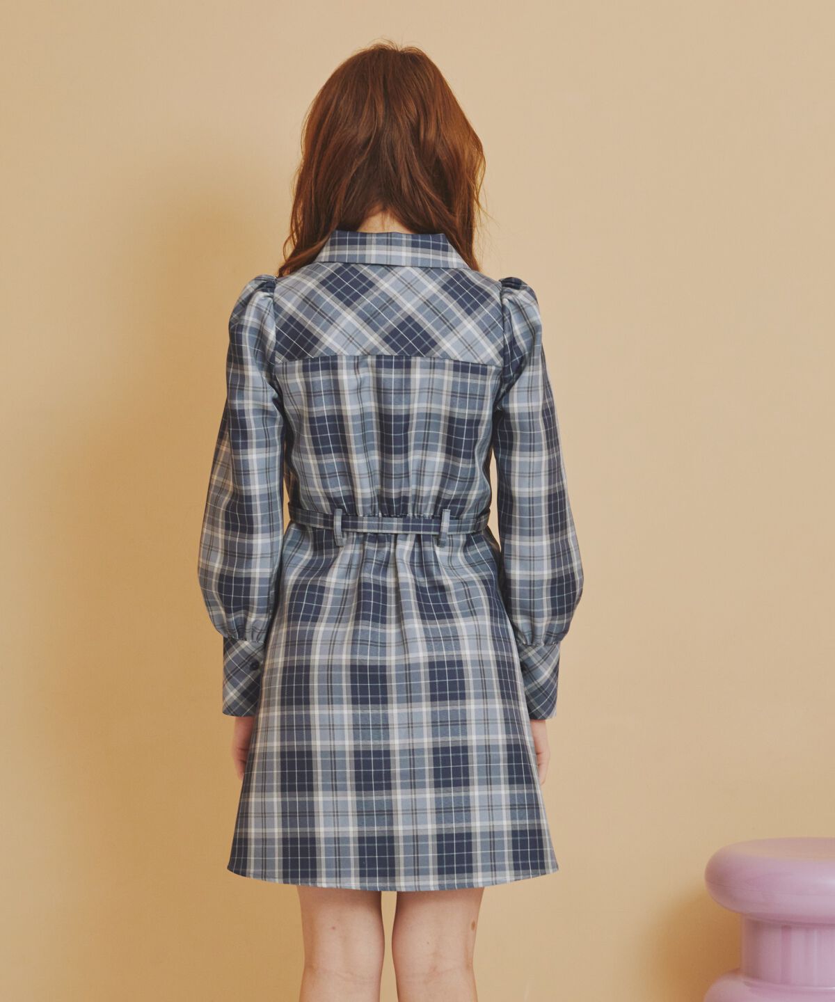 REDYAZEL「チェックミニシャツワンピース」|ワンピース|