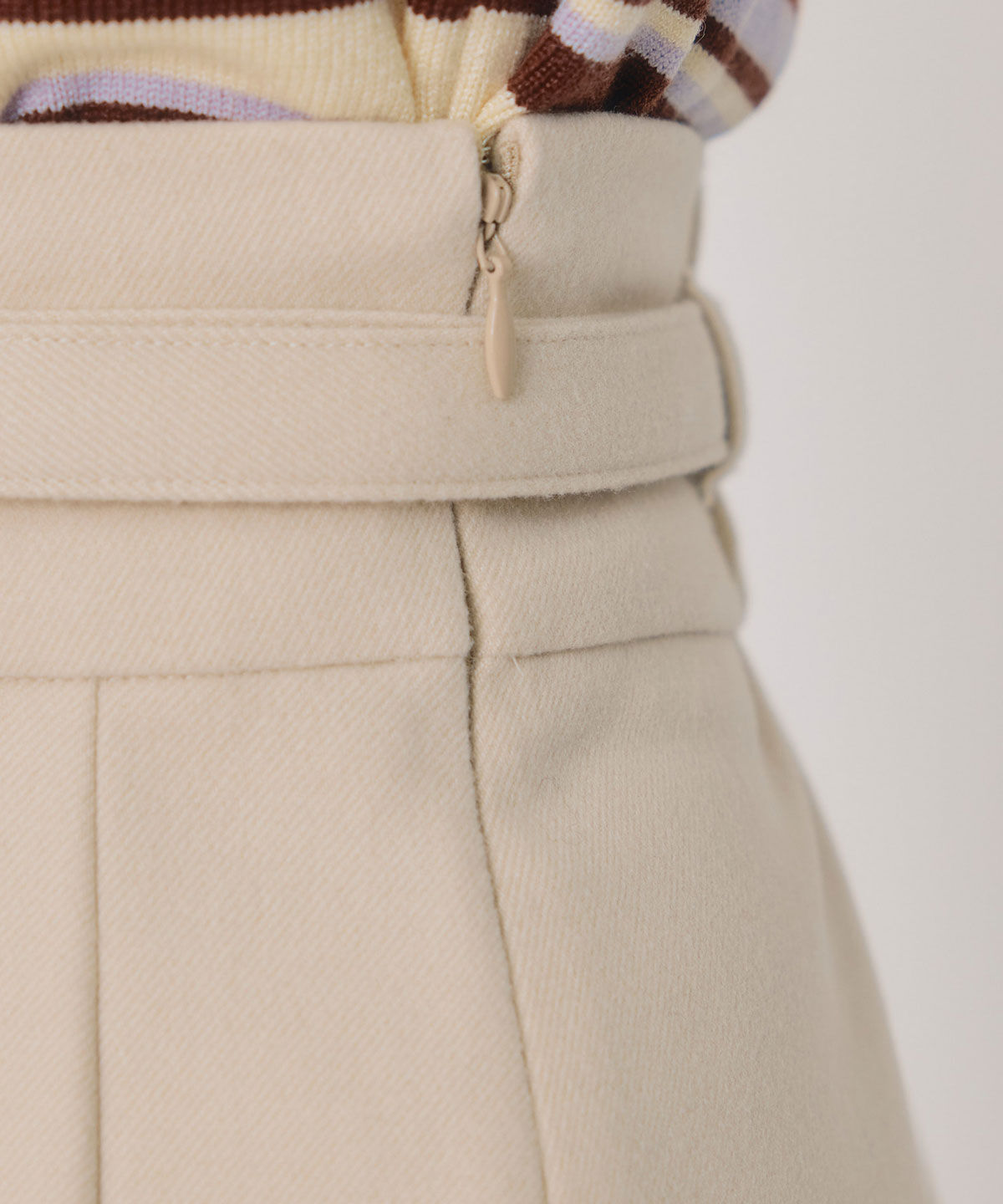 REDYAZEL「メルトンライクプリーツミニスカート」|フレア|