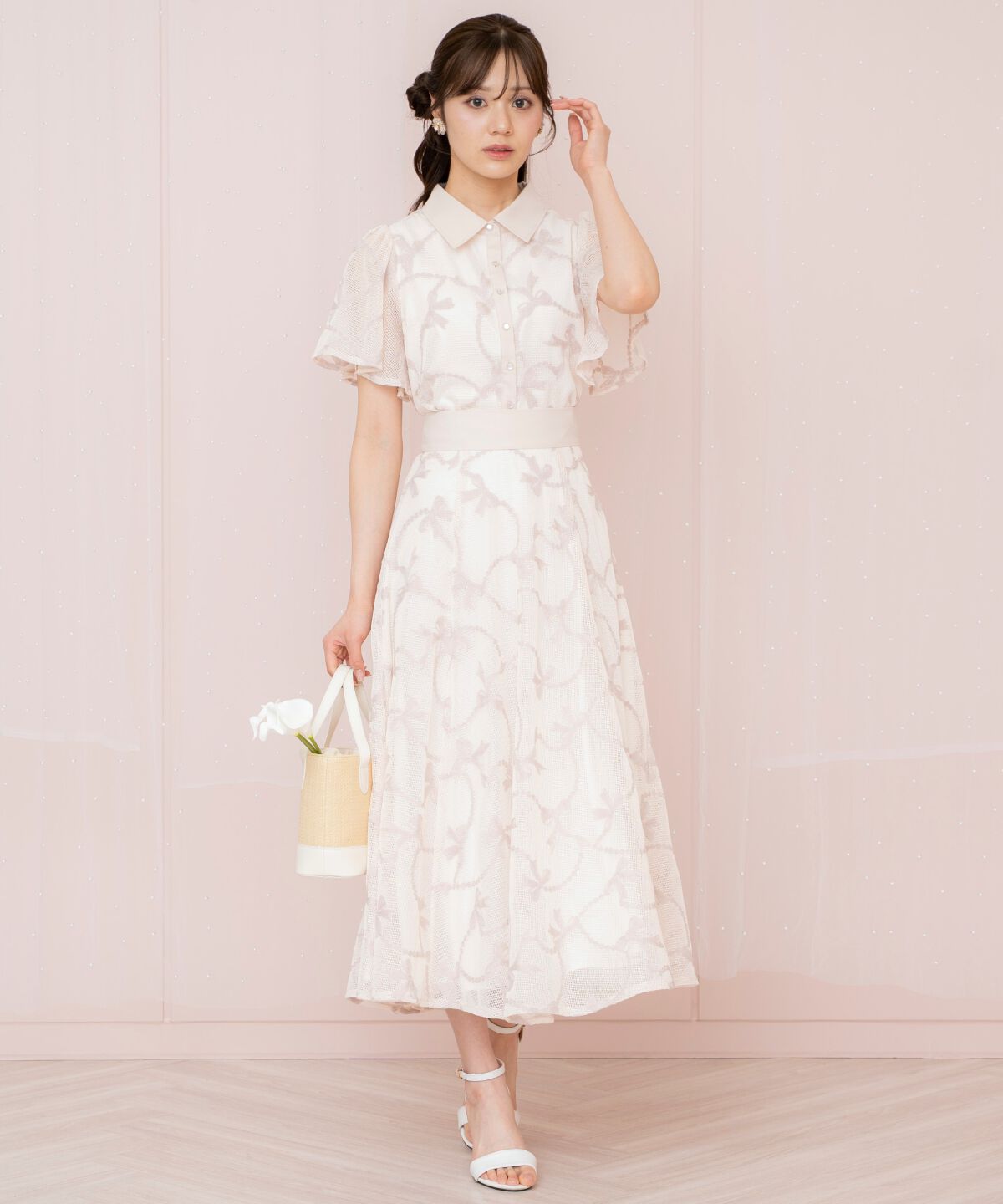 WILLSELECTION「リボンレーススカート」|フレア|