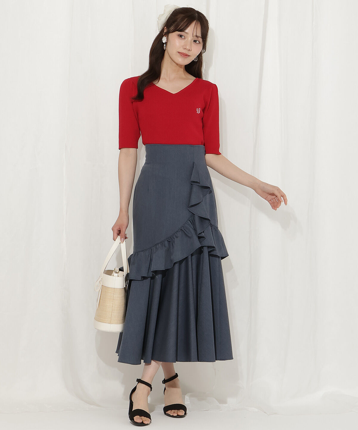 WILLSELECTION「ハートネックニットプルオーバー」|ニット・セーター|