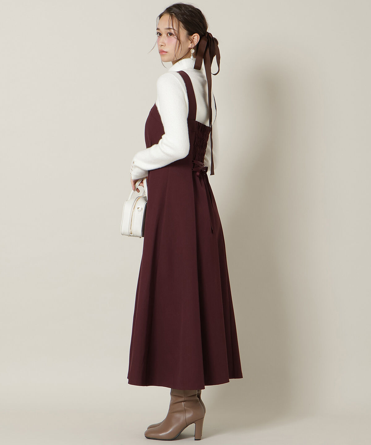 WILLSELECTION「ZIPデザインフレアジャンスカ」|ワンピース|