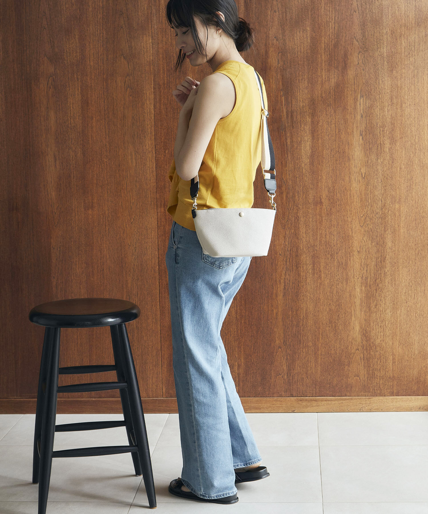 TOPKAPI BREATH「【Breath TOPKAPI】SCOTCH GRAIN スコッチグレイン プレーン バイカラー ミニ ショルダーバッグ」|ショルダー・メッセンジャー|