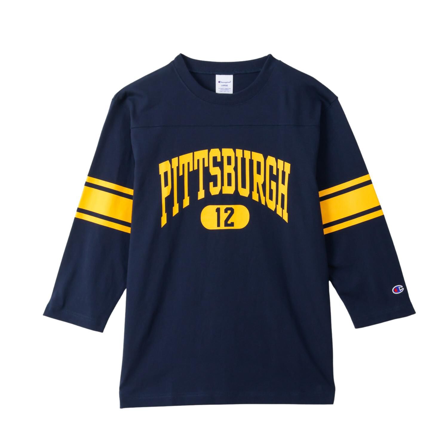 CHAMPION「【Champion】M 3/4 SLEEVE FOOTBALL T-SHIRT」|Tシャツ・カットソー|ブルー