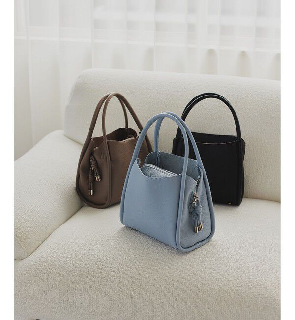 EMMEL REFINES「＜EMMEL REFINES＞EM ソフト 2WAY ミディアム トートバッグ」|トートバッグ|LT.BLUE