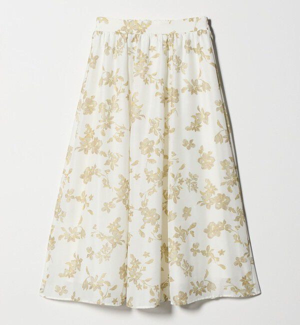 UNITED ARROWS green label relaxing「フラワー プリント スカート」|フレア|