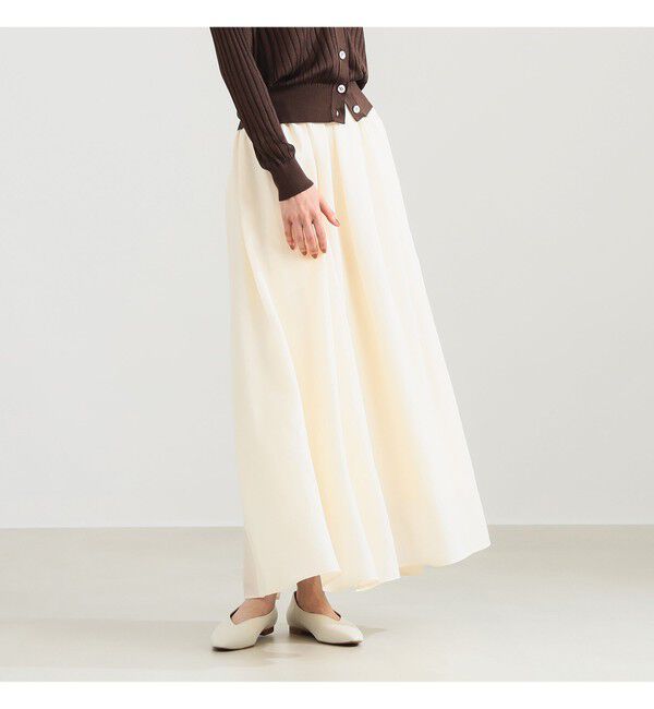 Demi-Luxe BEAMS 「ポプリン ギャザースカート」|スカート|
