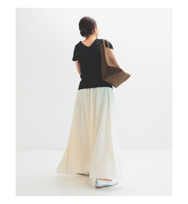 Demi-Luxe BEAMS 「ポプリン ギャザースカート」|スカート|