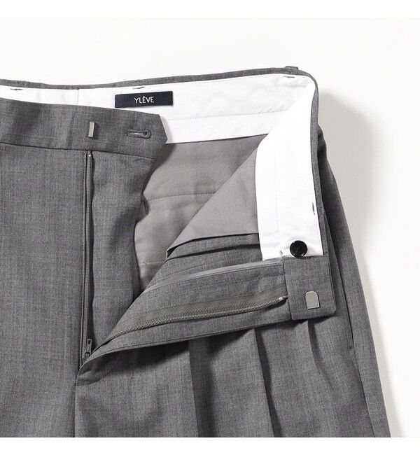Demi-Luxe BEAMS 「YLEVE / シャンブレー ウール パンツ」|チノ|
