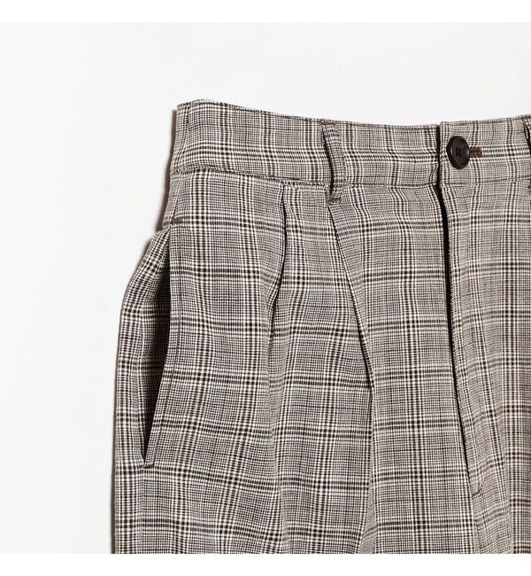 BEAMSBOY「チェック スラックス」|チノ|