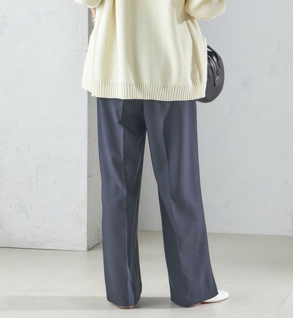 SHIPS for women「〈手洗い可能〉シャーク ツイード タック パンツ」|その他|