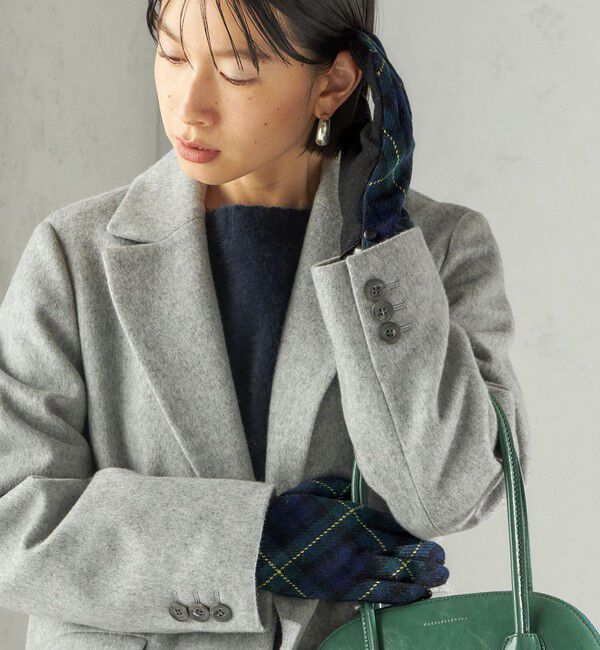 SHIPS for women「カシミヤ ミックス ジャージ グローブ」|手袋|