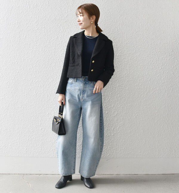 SHIPS any「SHIPS any: モール ツイード ショート テーラード ジャケット」|テーラードジャケット|