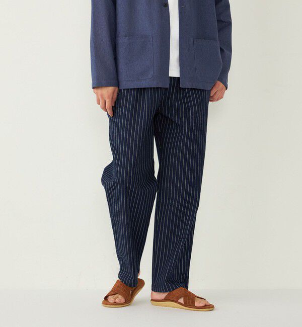 SHIPS Colors 「SHIPS Colors:ライト デニム ワイド テーパード パンツ◇」|デニム|ダークブルー