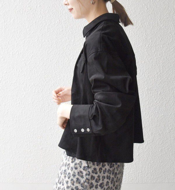 SHIPS any「SHIPS any: ポリエステル スエード ショート シャツ ジャケット」|その他|