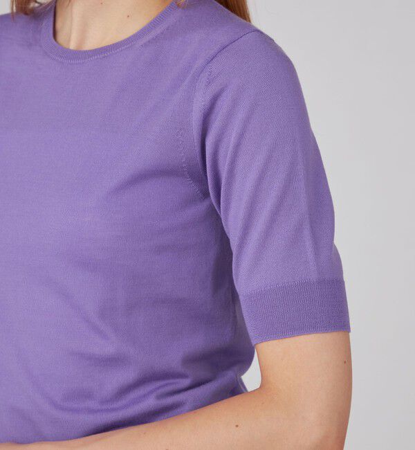 Ballsey「スーパーエクストラファインウール ハーフスリーブプルオーバー」|ニット・セーター|