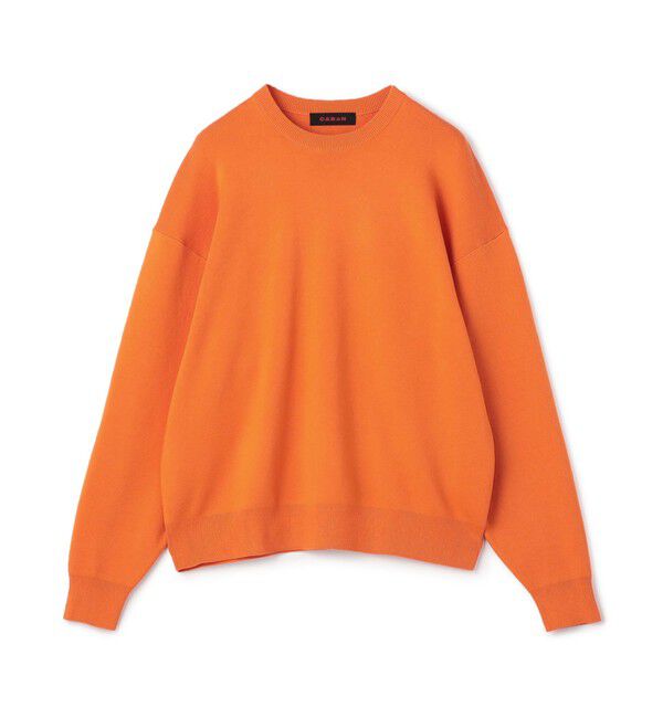 CABaN「CABaN コットンカシミヤ クルーネックプルオーバー」|ニット・セーター|25 オレンジ