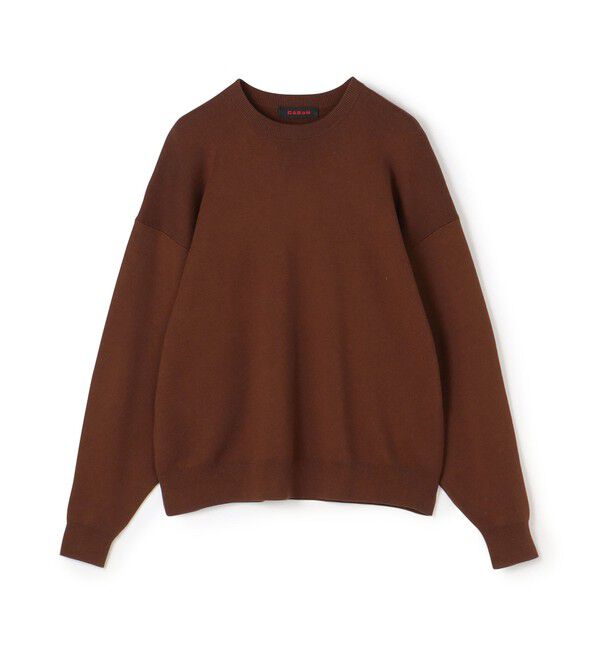 CABaN「CABaN コットンカシミヤ クルーネックプルオーバー」|ニット・セーター|49 ダークブラウン