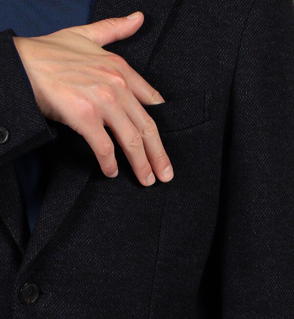 TOMORROWLAND MENS「ウールコットンダブルジャガード シングルブレステッド2Bジャケット」|テーラードジャケット|