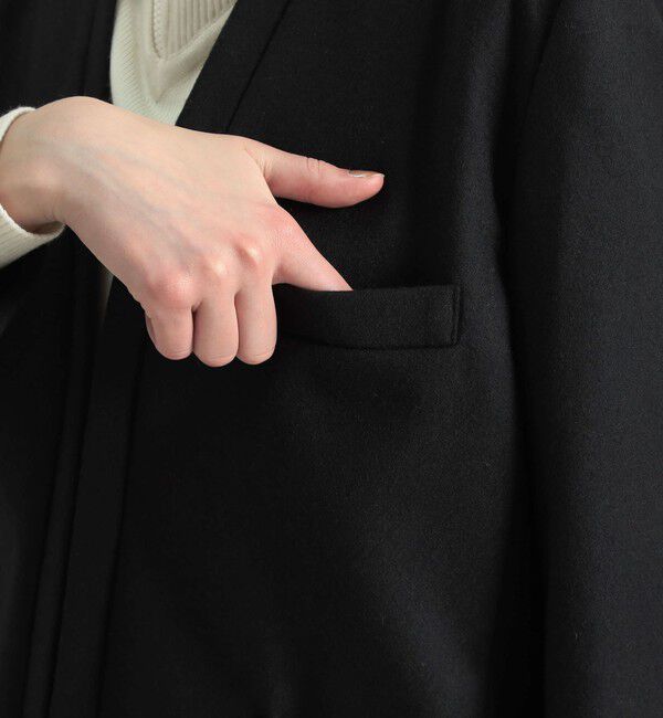 BACCA「ウールサキソニー ノーカラージャケット」|ノーカラージャケット|