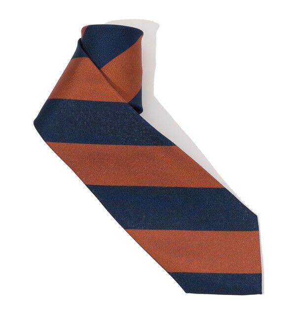 TOMORROWLAND GOODS「ERRICO FORMICOLA シルクプリント レジメンタルストライプ ネクタイ」|ネクタイ・蝶ネクタイ|