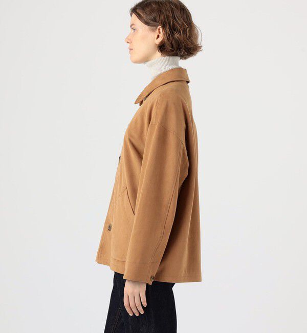 MACPHEE「フェイクスエード カバーオール」|ブルゾン・スタジャン|