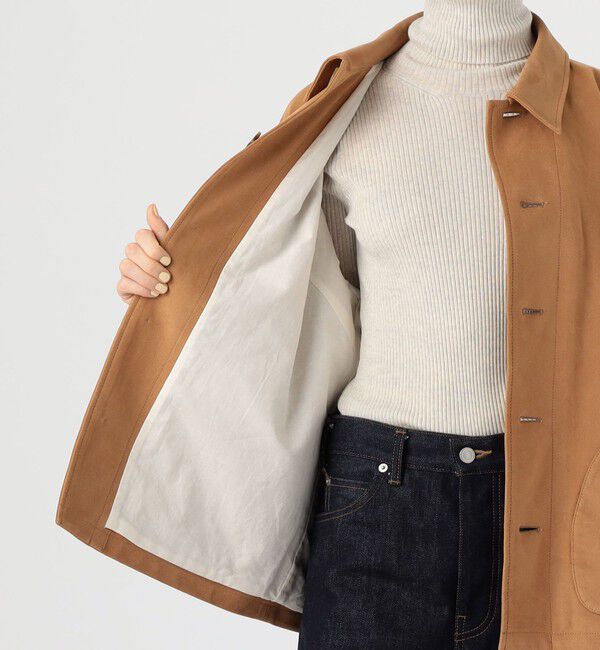 MACPHEE「フェイクスエード カバーオール」|ブルゾン・スタジャン|