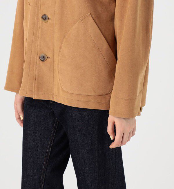 MACPHEE「フェイクスエード カバーオール」|ブルゾン・スタジャン|